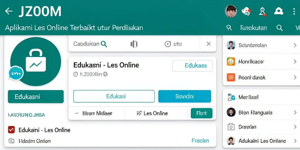Antarmuka pengguna aplikasi J200M yang ramah dan edukatif.