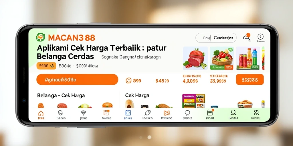 Tampilan antarmuka utama aplikasi MACAN388 untuk cek harga.
