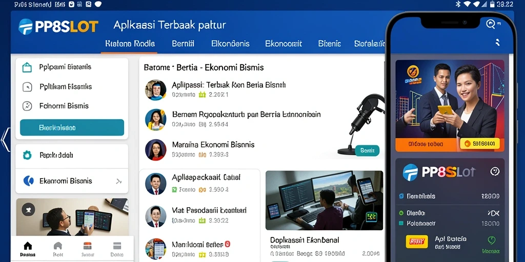Tampilan antarmuka aplikasi PP8SLOT yang intuitif dan informatif.