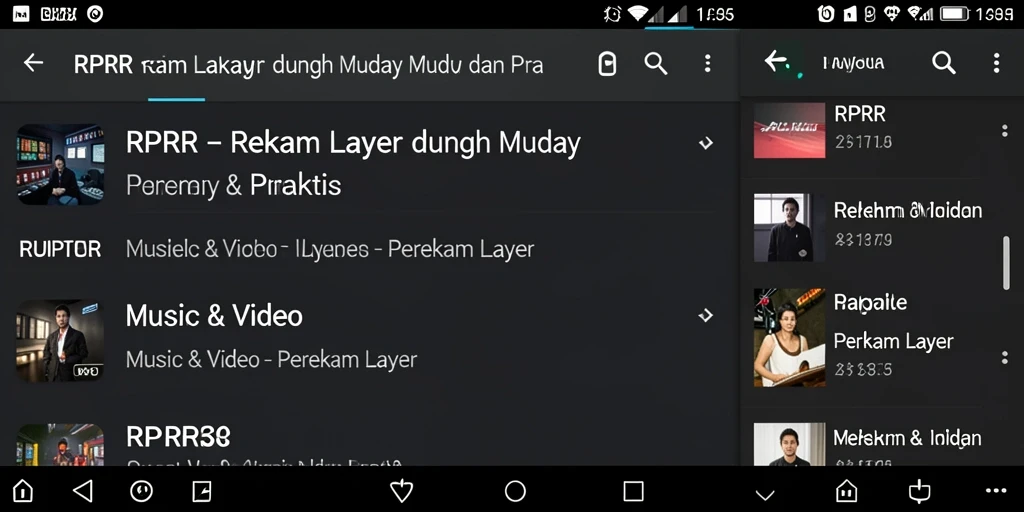 Antarmuka RPRR yang sederhana dan fungsional untuk perekaman layar.