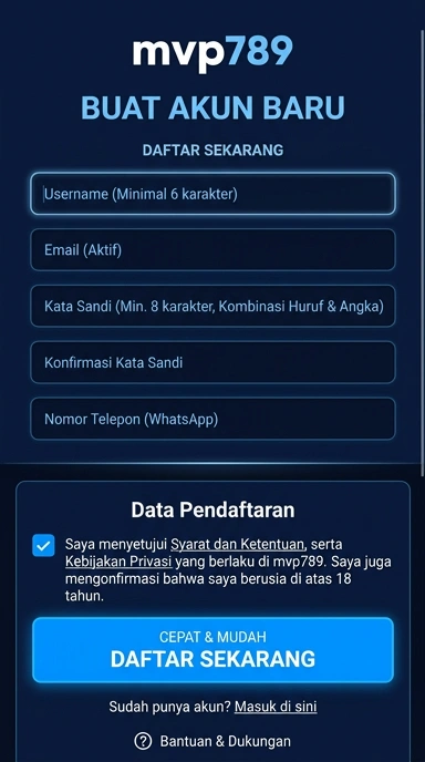 Buat Akun Baru di mvp789 Dalam 3 Langkah Mudah